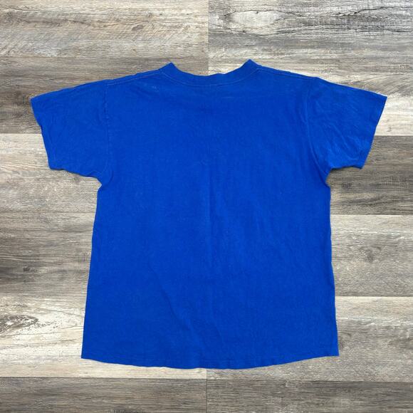 Vintage 90s Nutmeg Mills NBA‎ Cleveland Cavaliers Blue Mens L USA Made T-Shirt - Picture 3 of 9